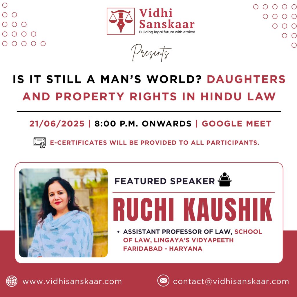Is it Still a Man’s World? Daughters and Property Rights in Hindu Law