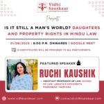 Is it Still a Man’s World? Daughters and Property Rights in Hindu Law