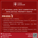 1st National Online Quiz Competition on Intellectual Property Rights (IPR)
